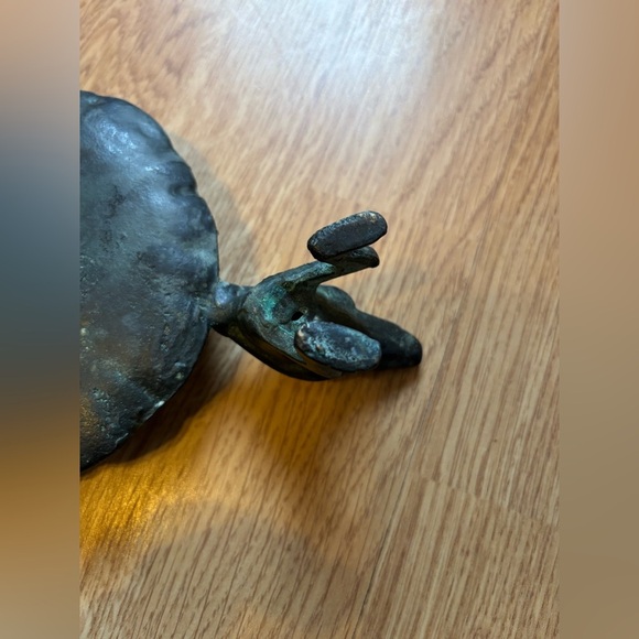 Vintage Brass Frog Planter - Picture 9 of 15